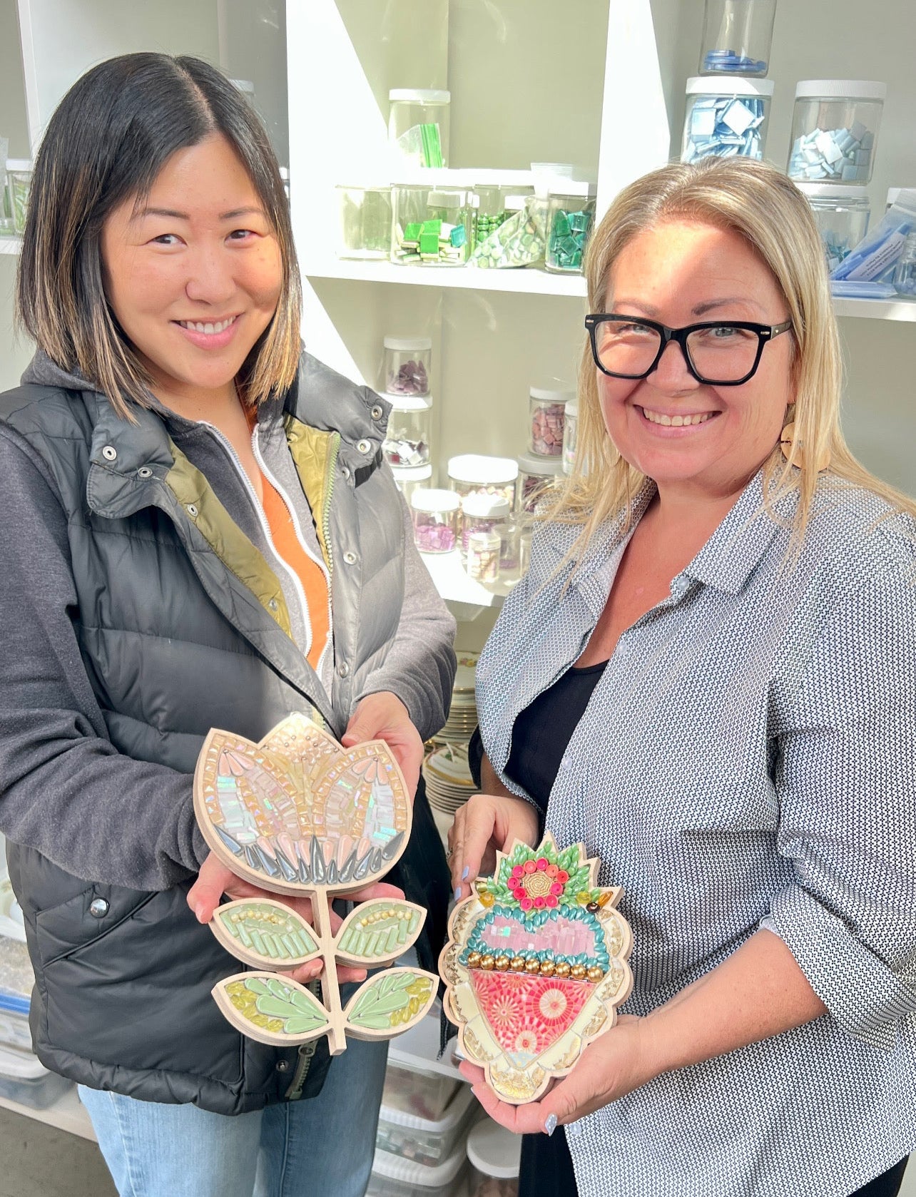 Flaming Heart Mosaic Frame