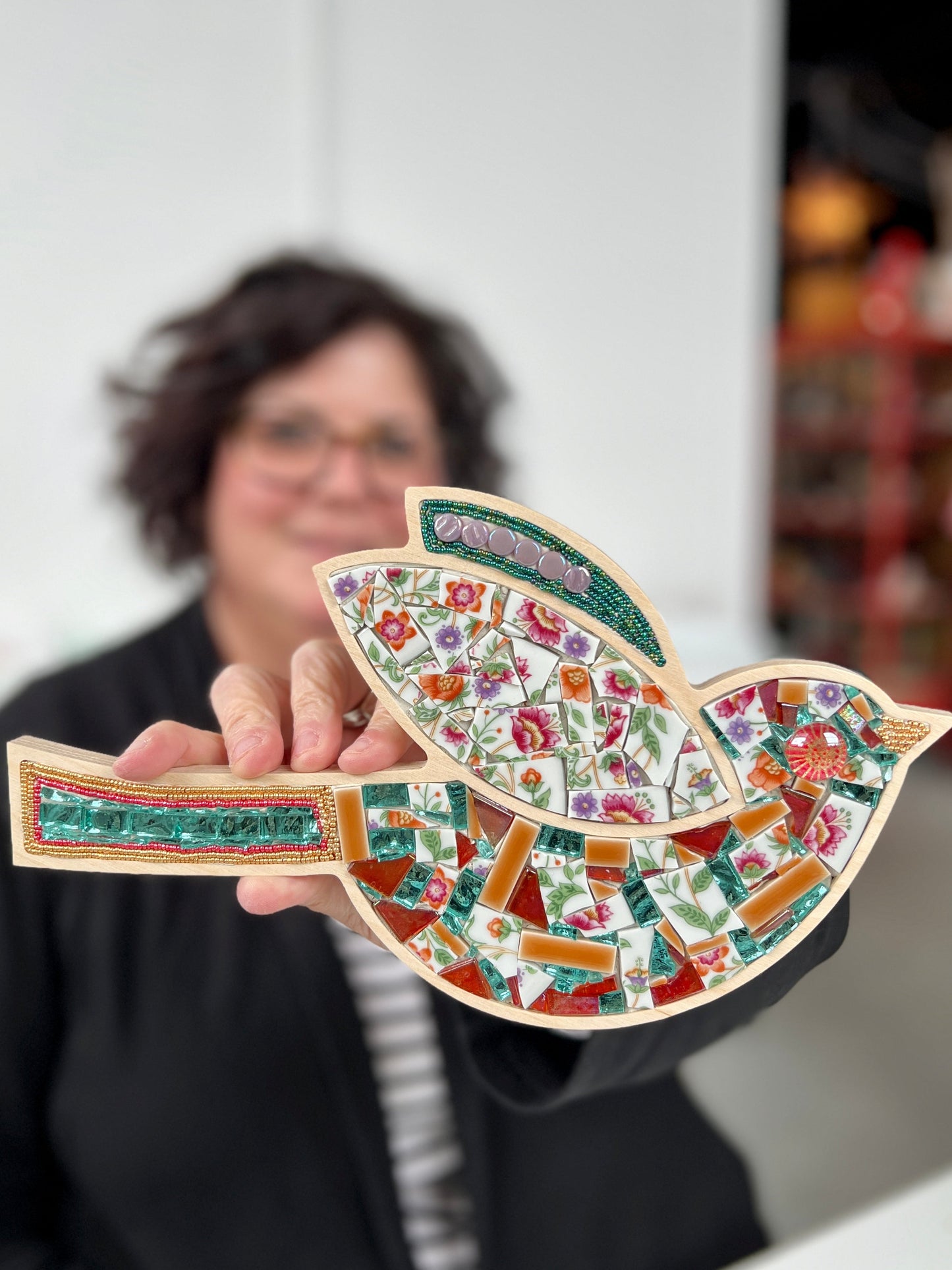 Sharra's Shapes | Bird Mosaic Frame