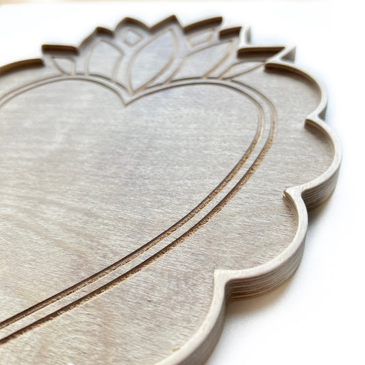 Flaming Heart Mosaic Frame