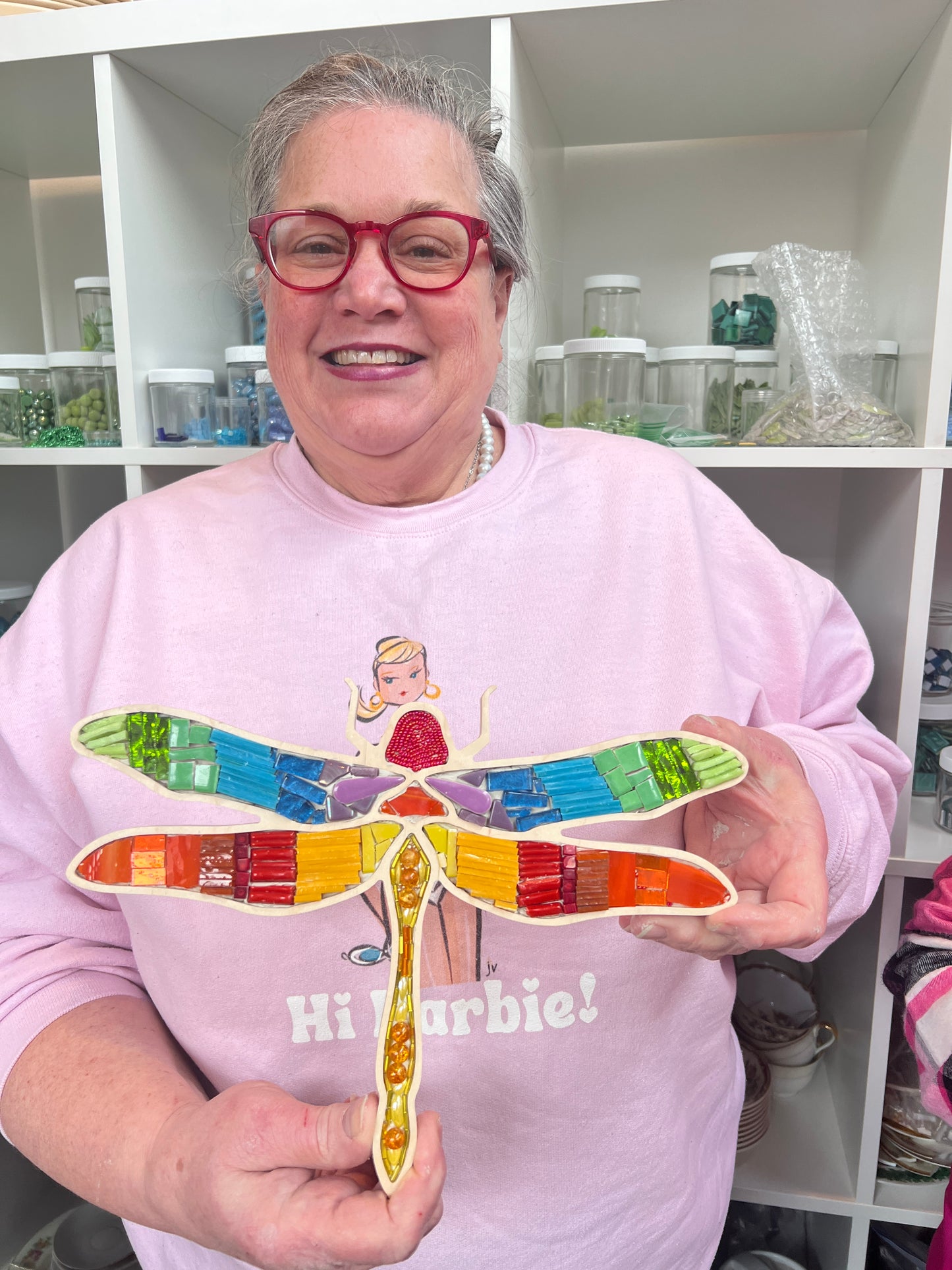 Sharra's Shapes | Dragonfly Mosaic Frame