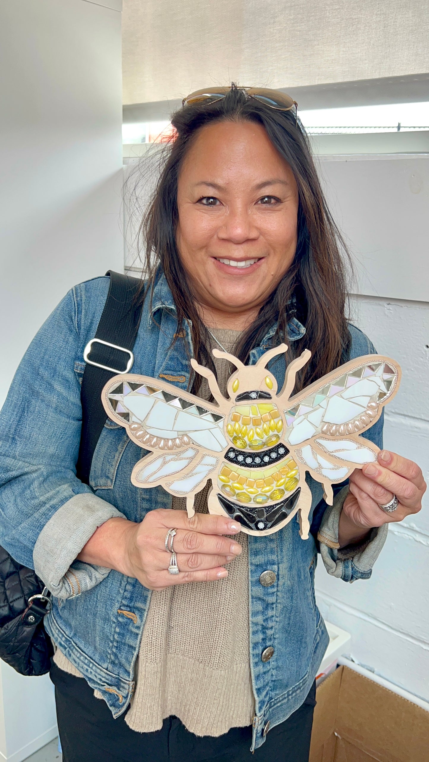 NEW! Sharra's Shapes | Bee Mosaic Frame | Indoor/Outdoor