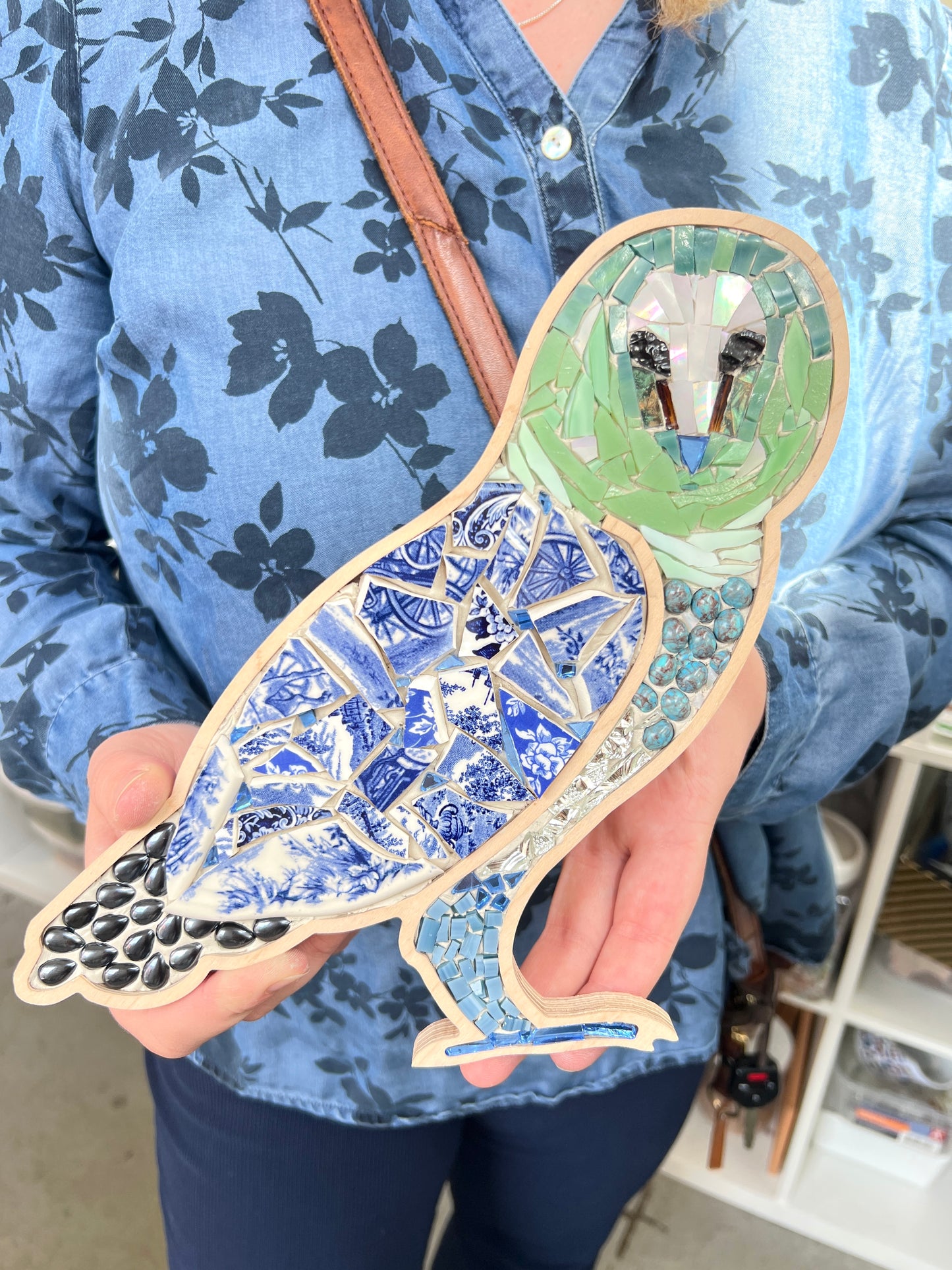 Sharra's Shapes | Owl Mosaic Frame