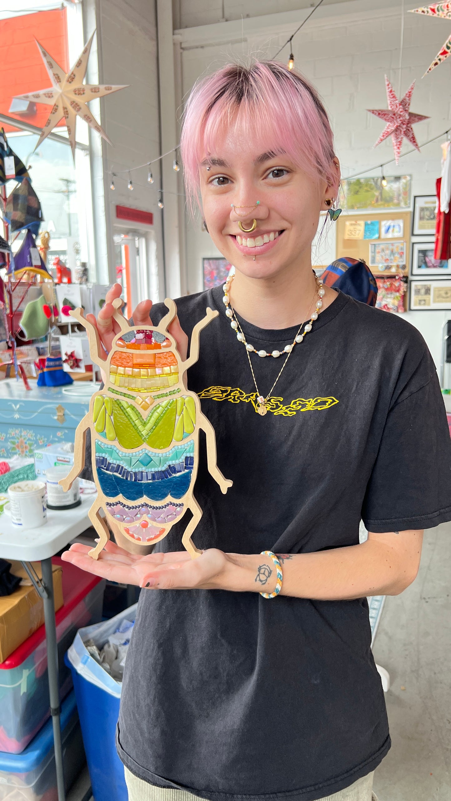 Sharra's Shapes | Bug Mosaic Frame