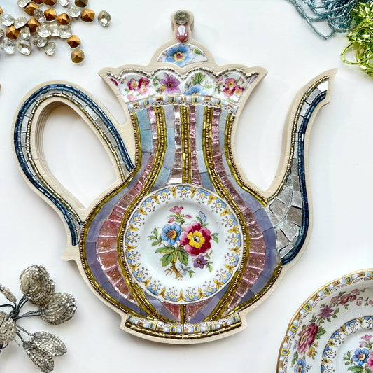 Teapot Mosaic by Sharra Frank