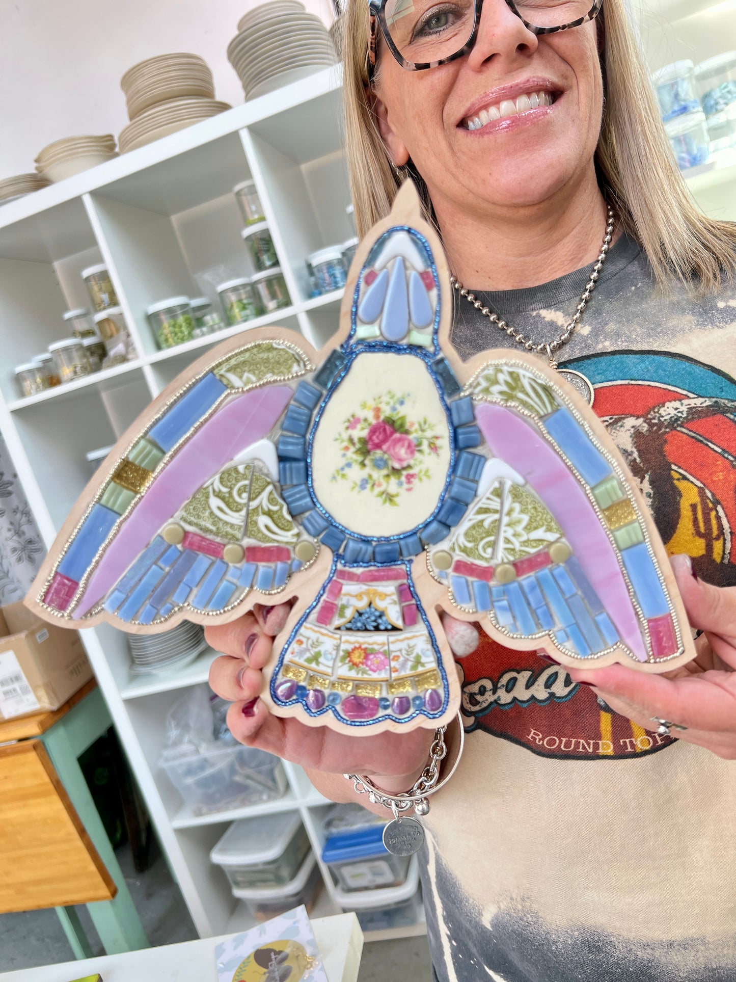 Sharra's Shapes | Bird Mosaic Frame