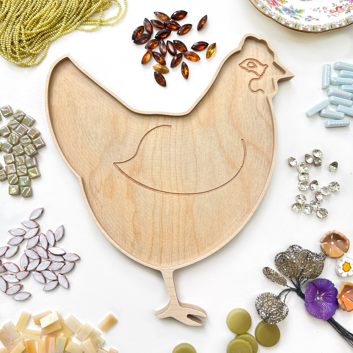 NEW! Sharra's Shapes | Chicken Mosaic Frame