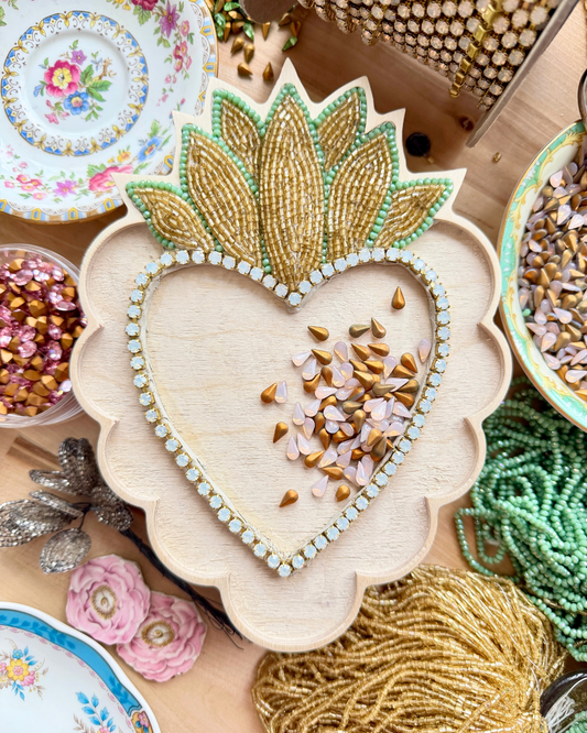 Flaming Heart Mosaic Frame