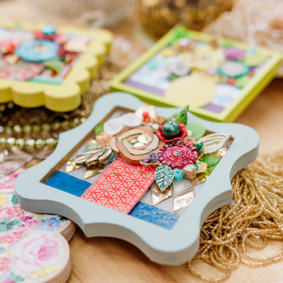 NEW! Mosaic Floral KIT | Three Mosaic Floral Projects Included + Online Instruction