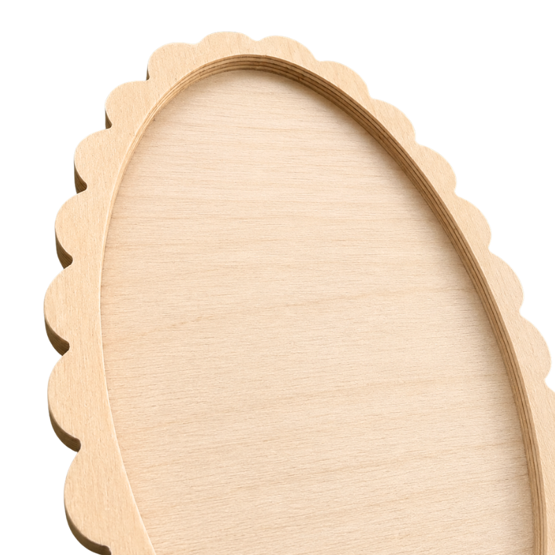 Scalloped Oval Mosaic Frame