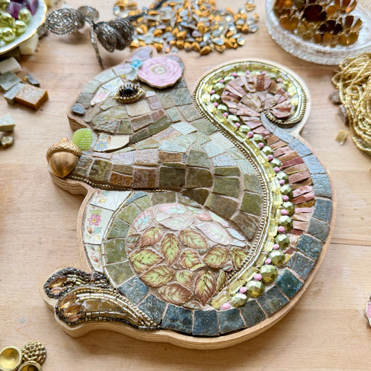 Whimsy Squirrel Mosaic - Limited Original (Preorder)