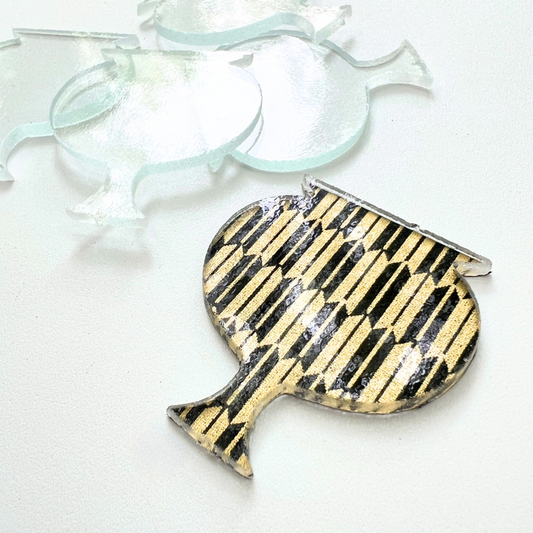 Acrylic Glass Vase Cut Out, Pedestal Bowl