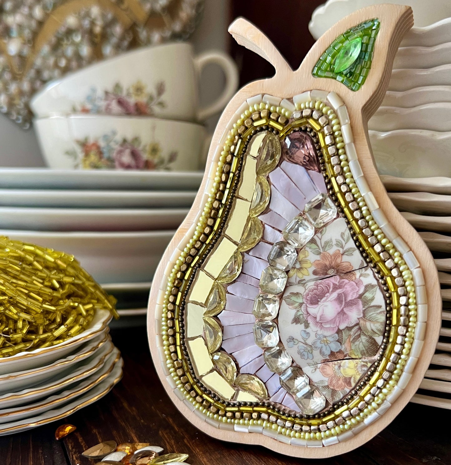 Pre-Order, Original Mosaic Pear by Sharra Frank