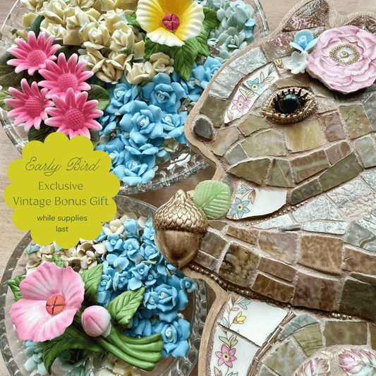 NEW! Mosaic Squirrel Kit Frame & Supplies + Class