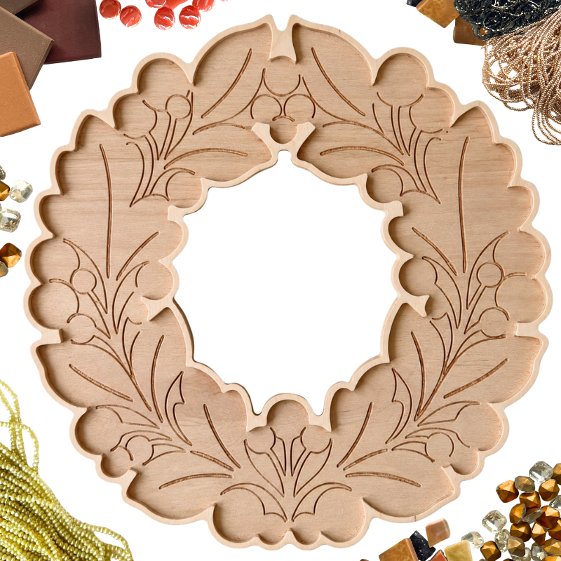 New! Fall Wreath Mosaic Frame