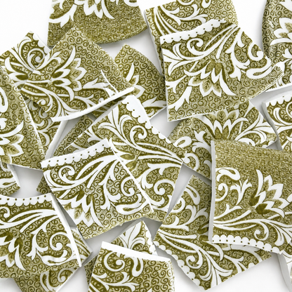 NEW! Just China Tesserae Bundle | Sage Scroll Vintage China