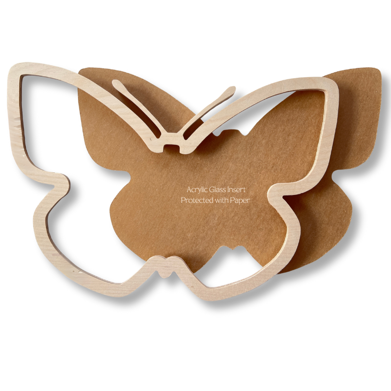 Butterfly Window Frame with Acrylic Glass