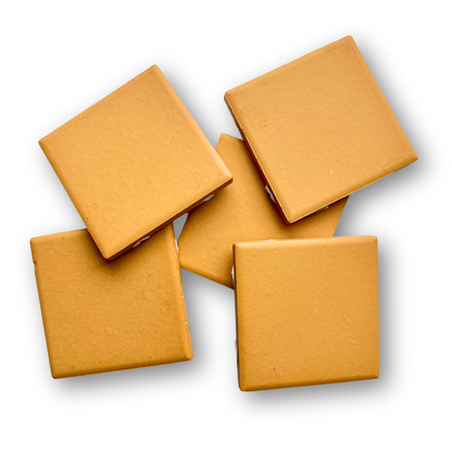 Mustard Matte Porcelain Tile, Keystone