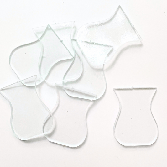 Glass Vase Cut Out, Curvy
