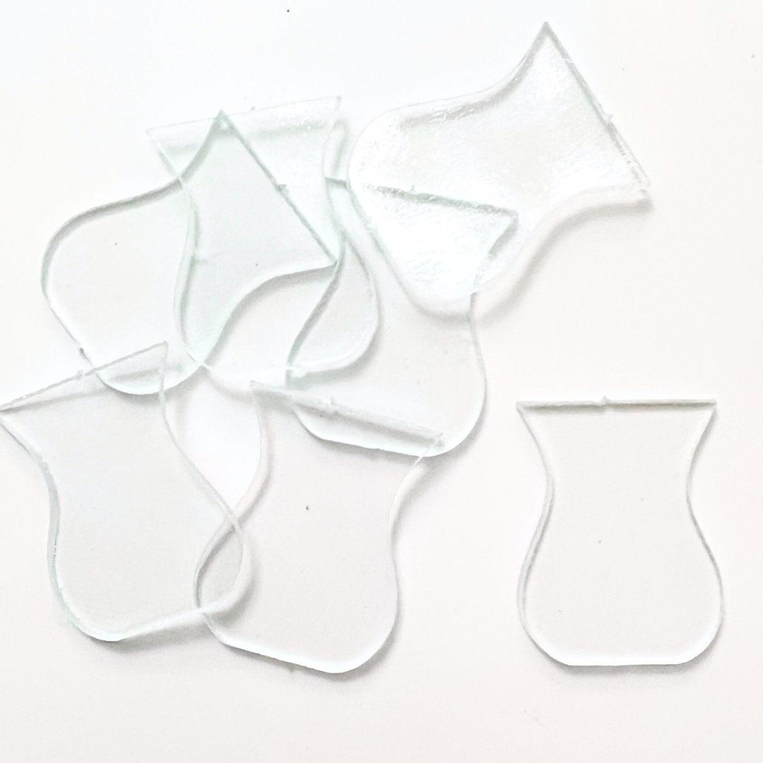 Glass Vase Cut Out, Curvy