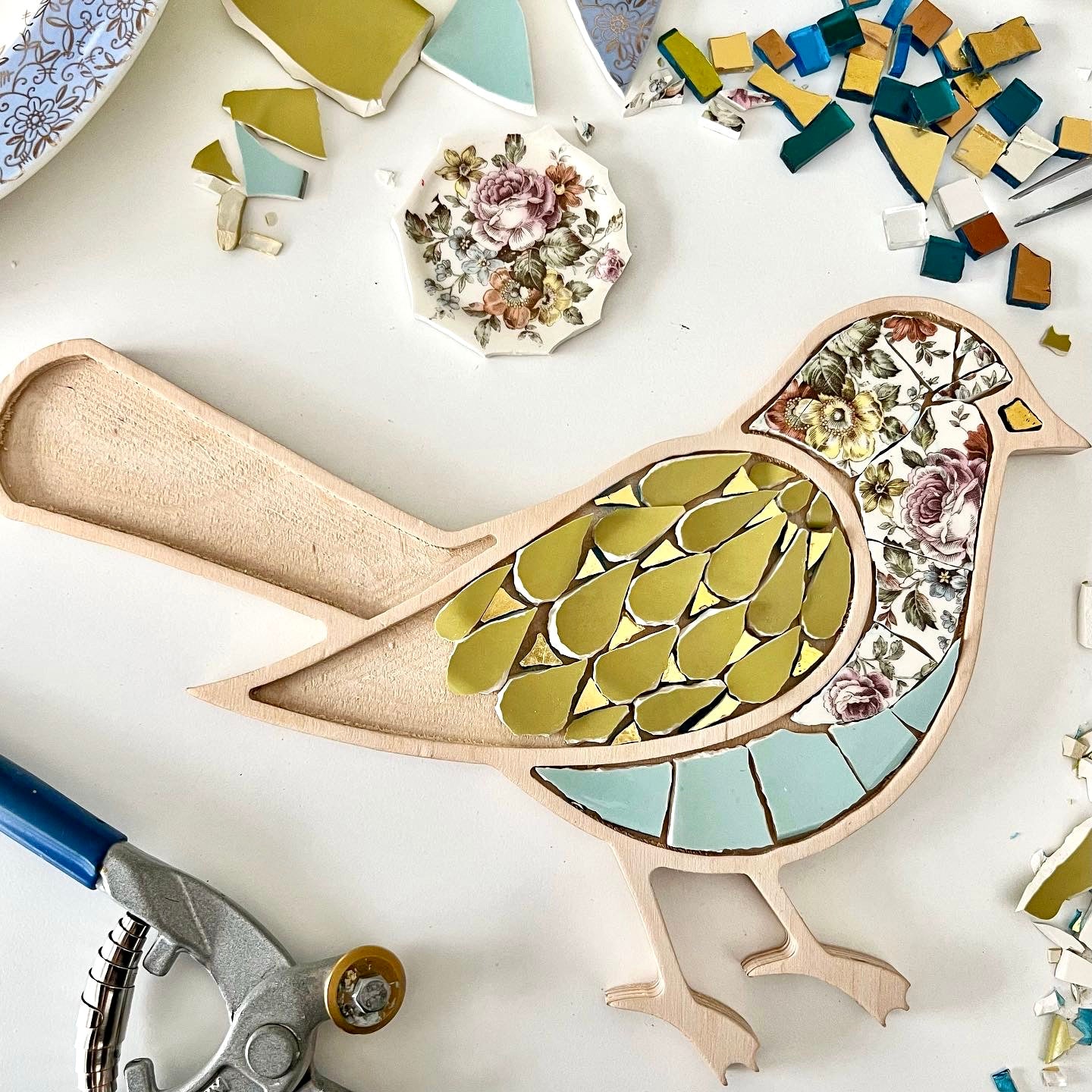 Sharra's Shapes | Bird Mosaic Frame