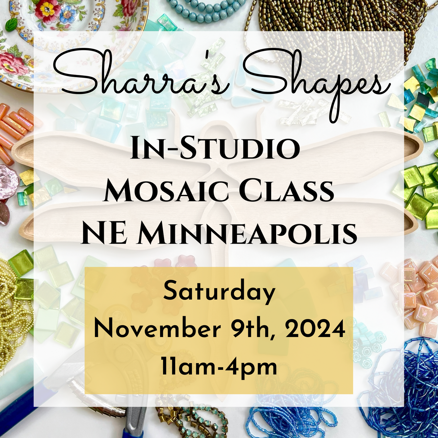 Minneapolis Mosaic Class | Sharra's Shapes | Saturday, November 9th, 2024