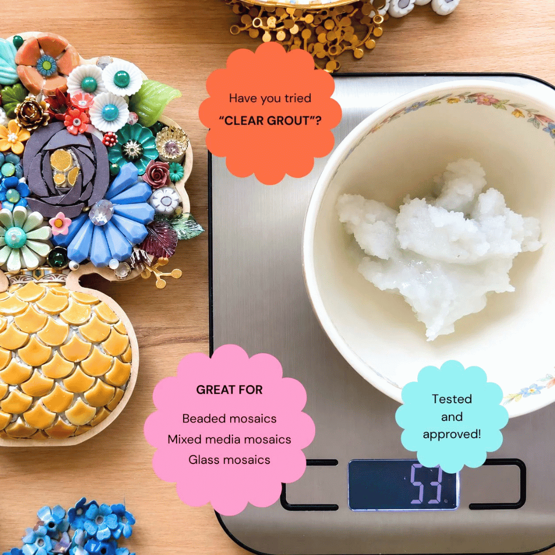New! Crystal Translucent Grout Kit + Tutorial