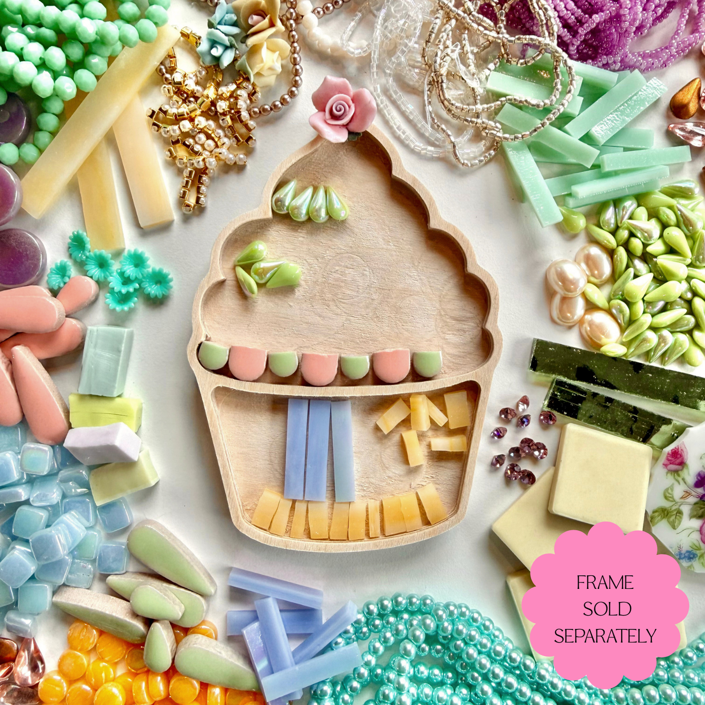 Mosaic Tesserae Supply Bundle - Cupcake