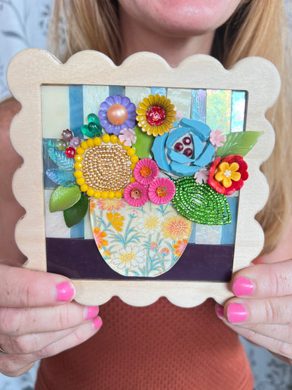 Mini Mosaic Floral Class  | Minneapolis, MN | Friday, Feb 20th, 2026 (8 spots left!)