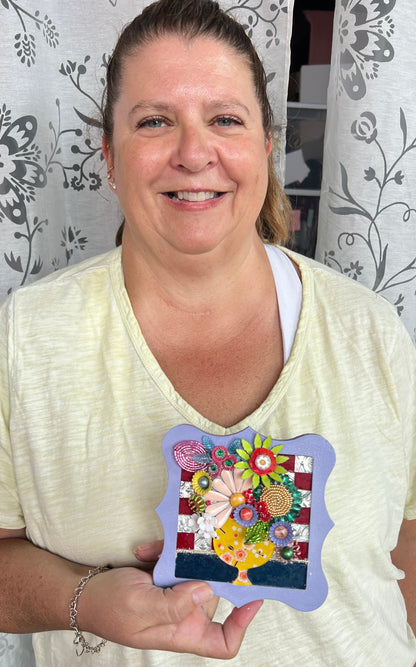 Mini Mosaic Floral Class  | Minneapolis, MN | Friday, Feb 20th, 2026 (8 spots left!)