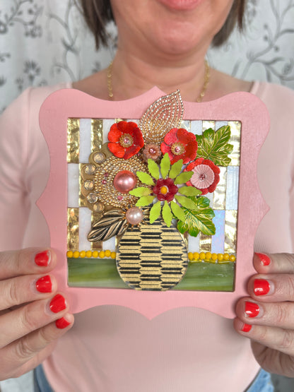 Mini Mosaic Floral Class  | Minneapolis, MN | Friday, Feb 20th, 2026 (8 spots left!)