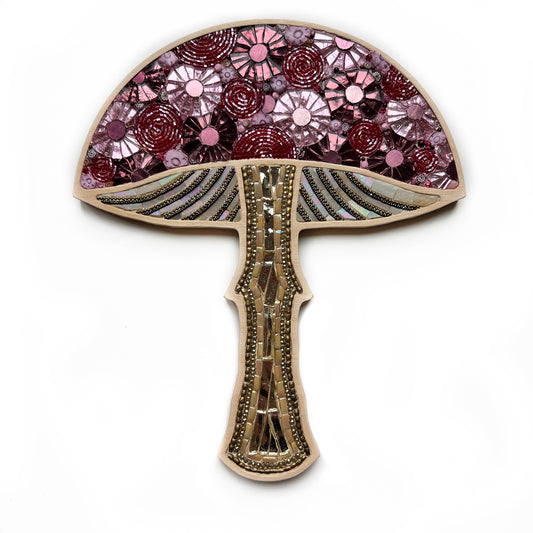 Magenta Mushroom Mosaic by Sharra Frank