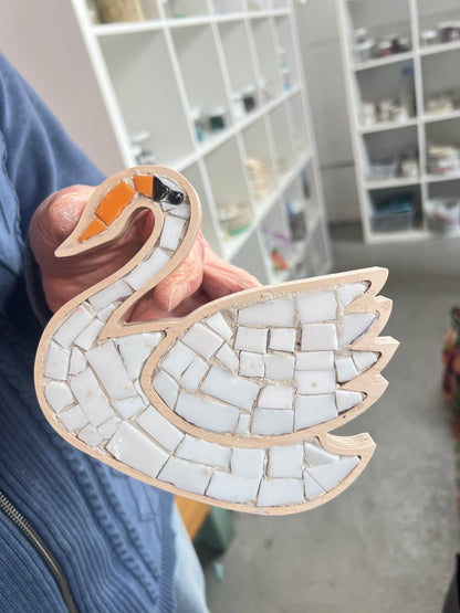 Mini Swan Mosaic Frame