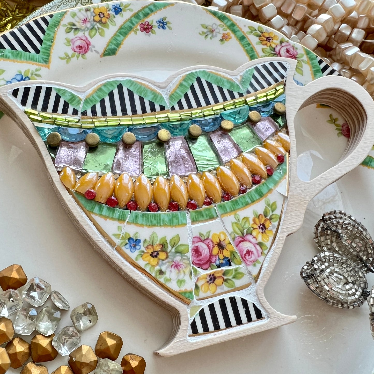 Teacup Mosaic by Sharra Frank