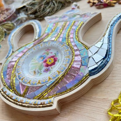 Vintage China Teapot Mosaic, Original by Sharra Frank