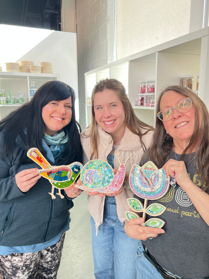 Songbird Bird Mosaic Frame