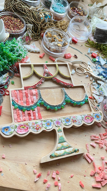 Flora Cake Mosaic by Sharra Frank