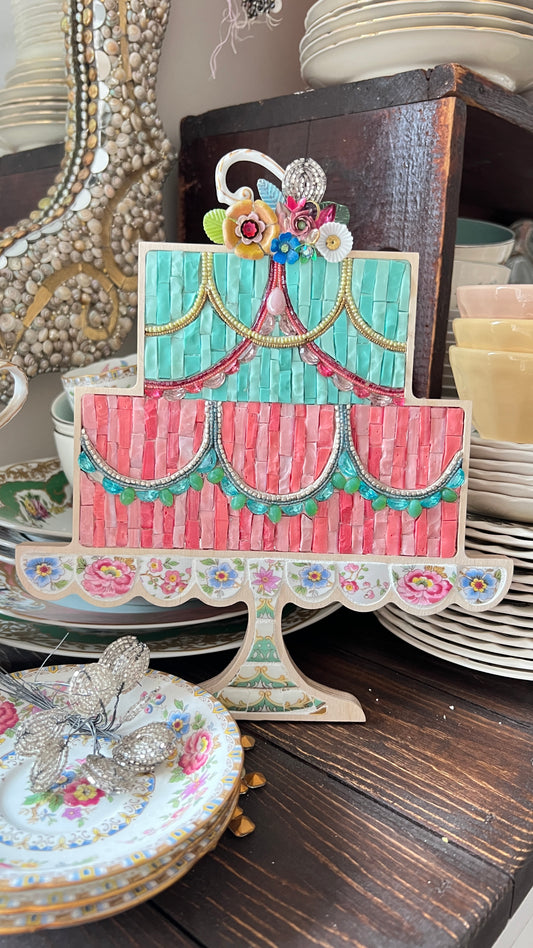 Flora Cake Mosaic by Sharra Frank