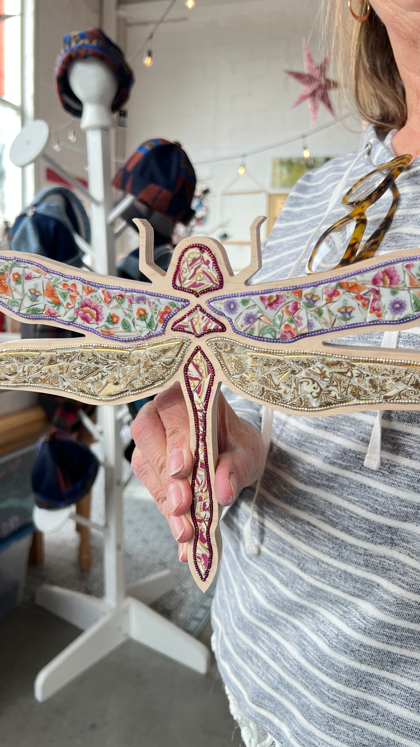 Sharra's Shapes | Dragonfly Mosaic Frame