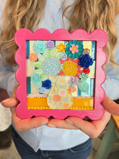 Mini Mosaic Floral Class  | Minneapolis, MN | Friday, Feb 20th, 2026 (8 spots left!)