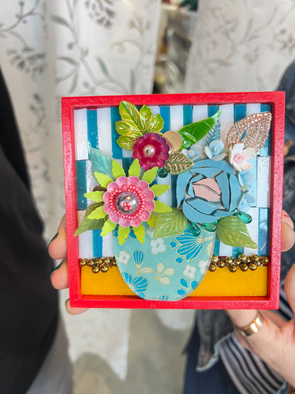 Mini Mosaic Floral Class  | Minneapolis, MN | Friday, Feb 20th, 2026 (8 spots left!)
