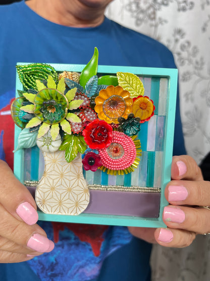 Mini Mosaic Floral Class  | Minneapolis, MN | Friday, Feb 20th, 2026 (8 spots left!)