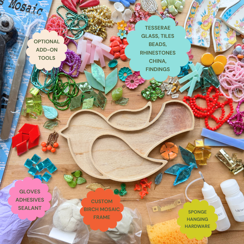Whimsy Bird Mosaic Kit