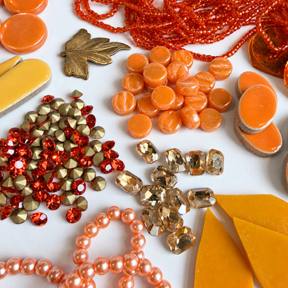 Orange Mosaic Tesserae Supply Bundle