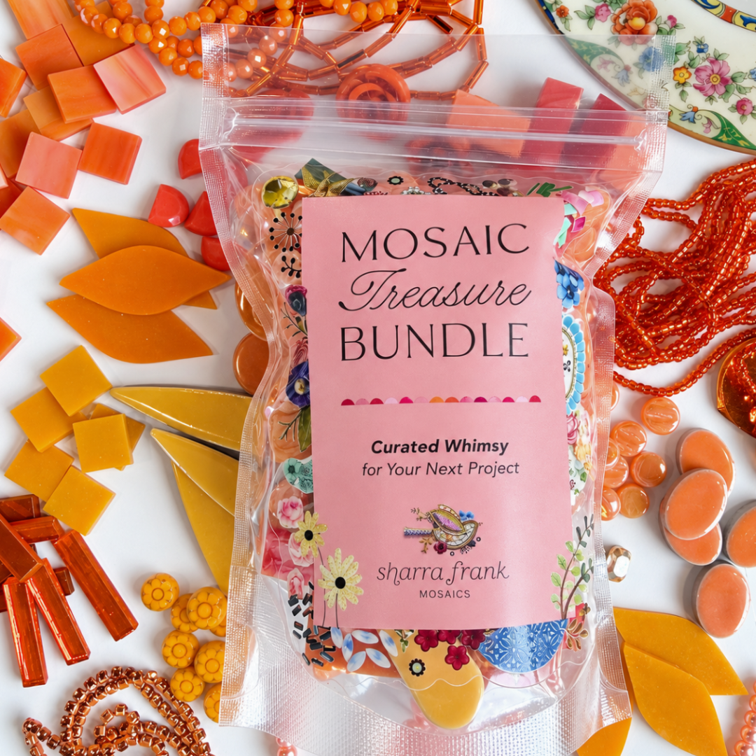 Orange Mosaic Tesserae Supply Bundle