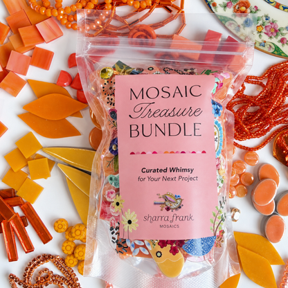 Orange Mosaic Tesserae Supply Bundle