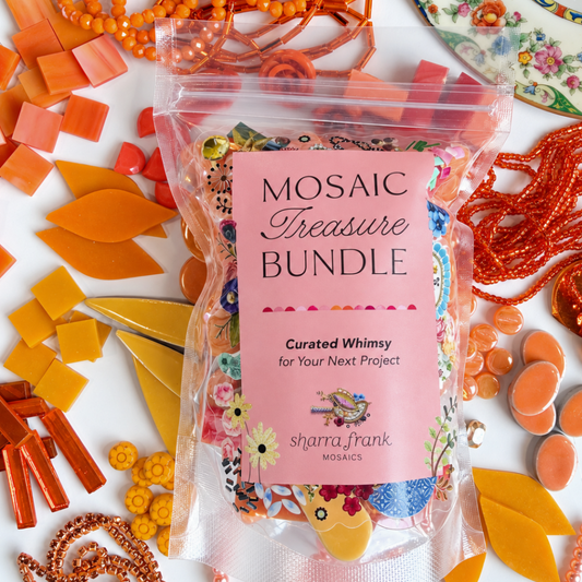 Orange Mosaic Tesserae Supply Bundle