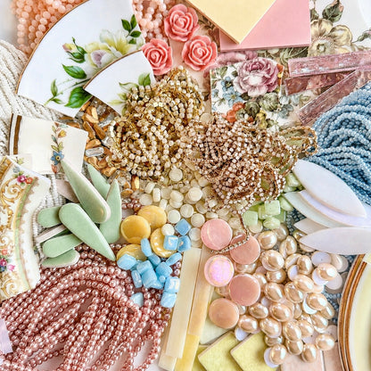 Mosaic Tesserae Supply Bundle - Soft & Sweet Pastels (Blush, Ivory, Lavender, Mint, Peach)