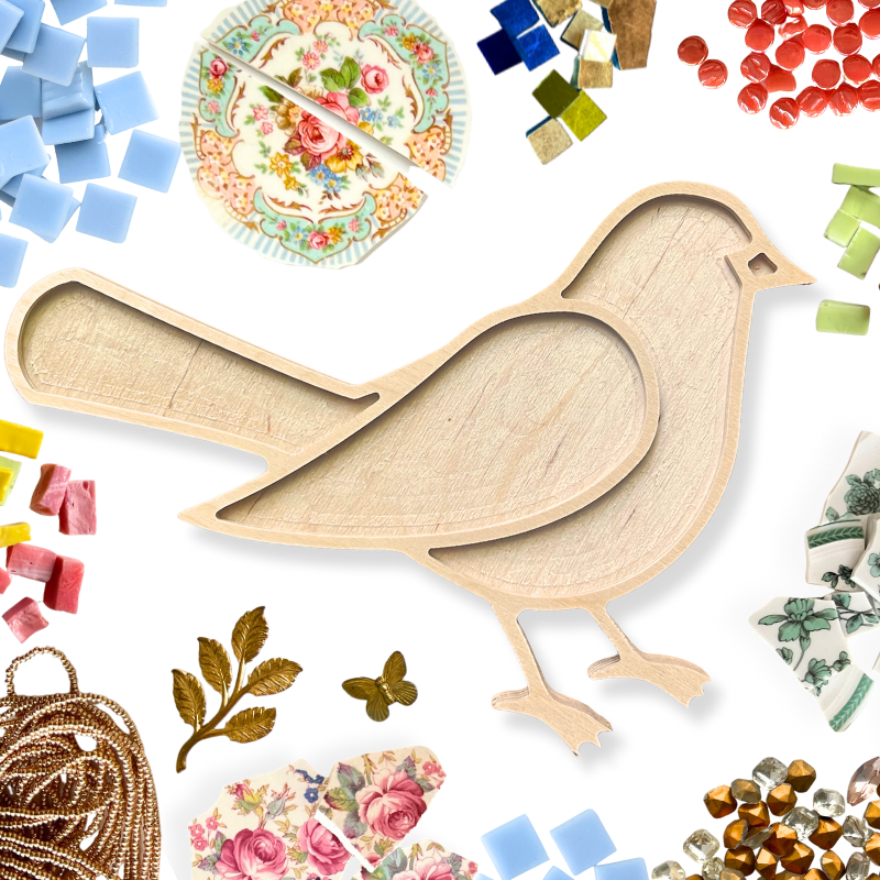 Songbird Bird Mosaic Frame