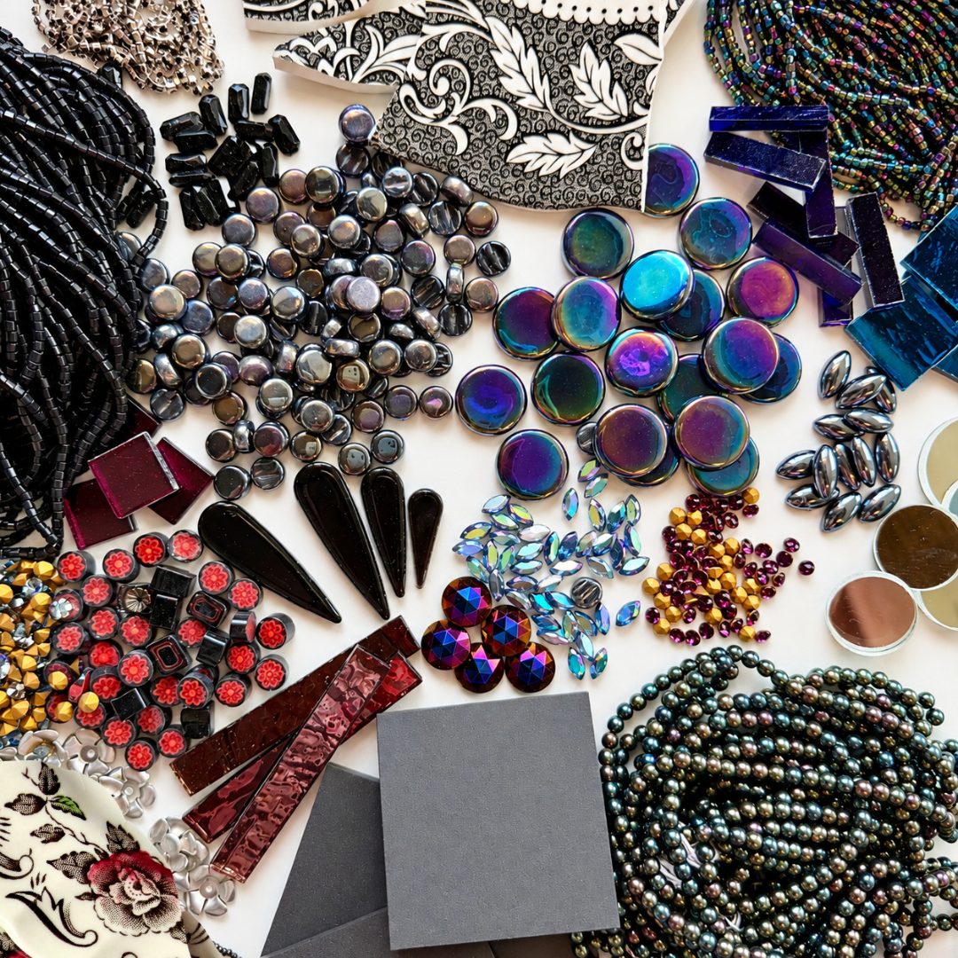Black Mosaic Tesserae Supply Bundle