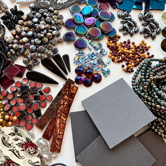 Black Mosaic Tesserae Supply Bundle